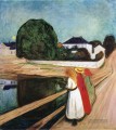 die Mädchen auf der Brücke 1901 Edvard Munch